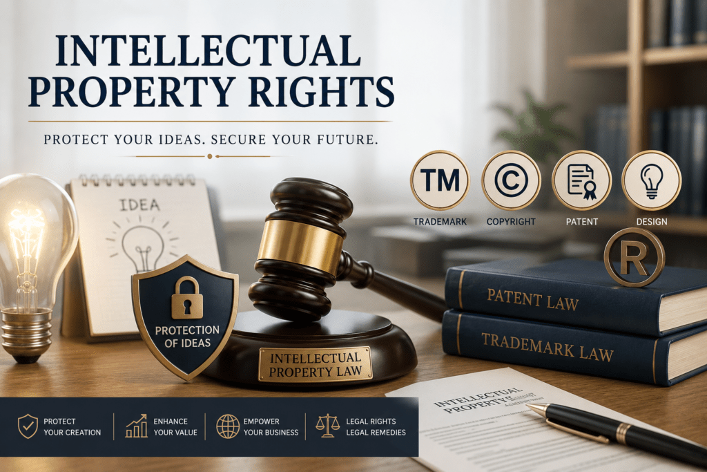 Intellectual Property Rights Lawyer in Pune advising a business owner on trademark, patent, and copyright protection